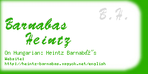 barnabas heintz business card